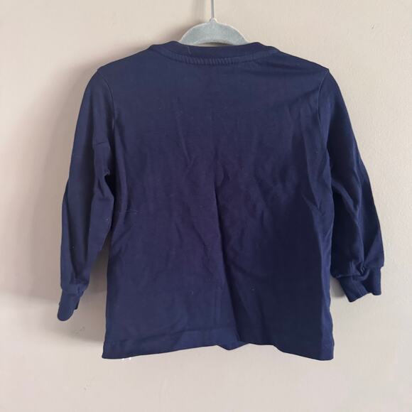 ❌SOLD❌ Ralph Lauren Polo PRL Navy Blue Long Sleeve T Shirt Size 12 Months Baby - Picture 4 of 5